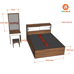 Nolulu| Thiết kế nội thất phòng ngủ cho cô Trần - Quận 3