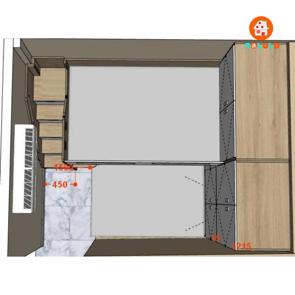 Thiết kế phòng ngủ theo yêu cầu – Không gian riêng cho tổ ấm tại Quận 4