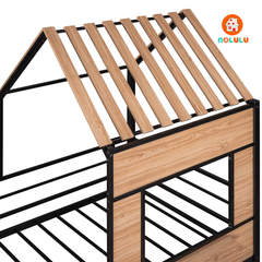 Giường tầng sắt hình ngôi nhà cho bé Nolulu - GTS09