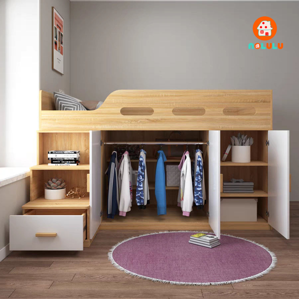 Giường tầng kết hợp tủ quần áo Nolulu - GT014