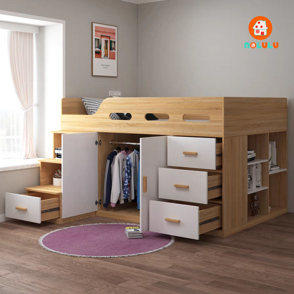 Giường tầng kết hợp tủ quần áo Nolulu - GT014