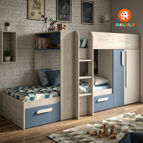 Giường Tầng GT-K93 Kết Hợp Tủ Quần Áo Đa Năng