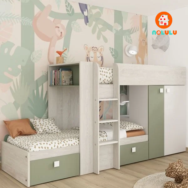 Giường Tầng GT-K93 Kết Hợp Tủ Quần Áo Đa Năng