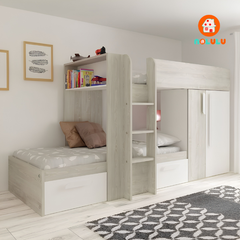 Giường Tầng GT-K93 Kết Hợp Tủ Quần Áo Đa Năng