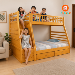 Giường Tầng Bella Esprit Gỗ Tự Nhiên (1m-1m4)