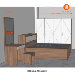 Nolulu| Thiết kế nội thất phòng ngủ cho cô Trần - Quận 3