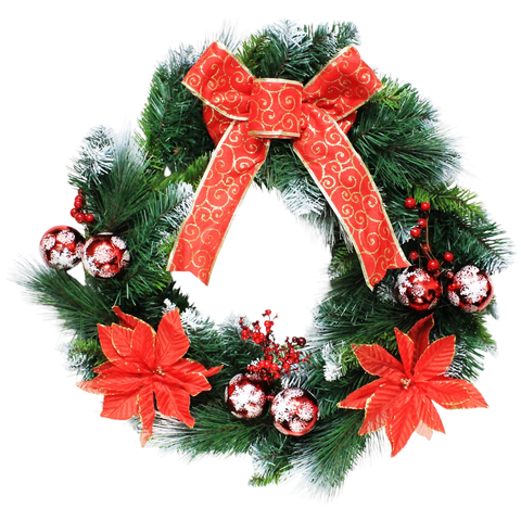 Vòng Hoa Đầu Tròn Có Trang Trí