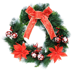 Vòng Hoa Đầu Tròn Có Trang Trí