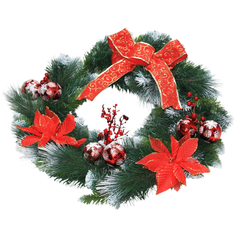 Vòng Hoa Đầu Tròn Có Trang Trí