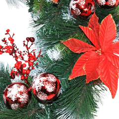 Vòng Hoa Đầu Tròn Có Trang Trí