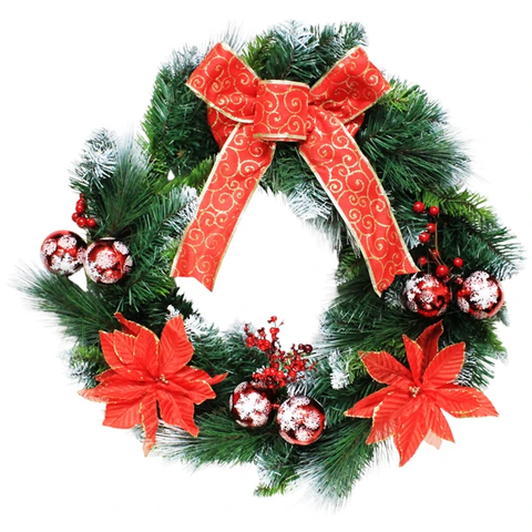 Vòng Hoa Đầu Tròn Có Trang Trí