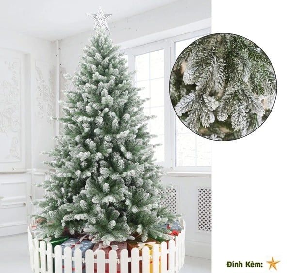 Cây Thông PE Phủ Tuyết (1m5 - 3m)