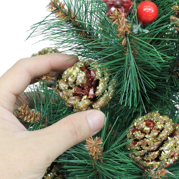 Cây Thông Mini Cước Đầu Vàng Có Trang Trí