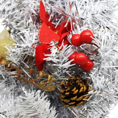 Cây Thông Mini Trắng Bạc Có Trang Trí