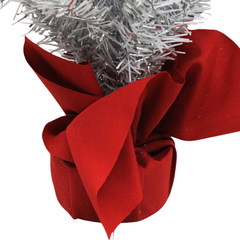 Cây Thông Mini Trắng Bạc Có Trang Trí