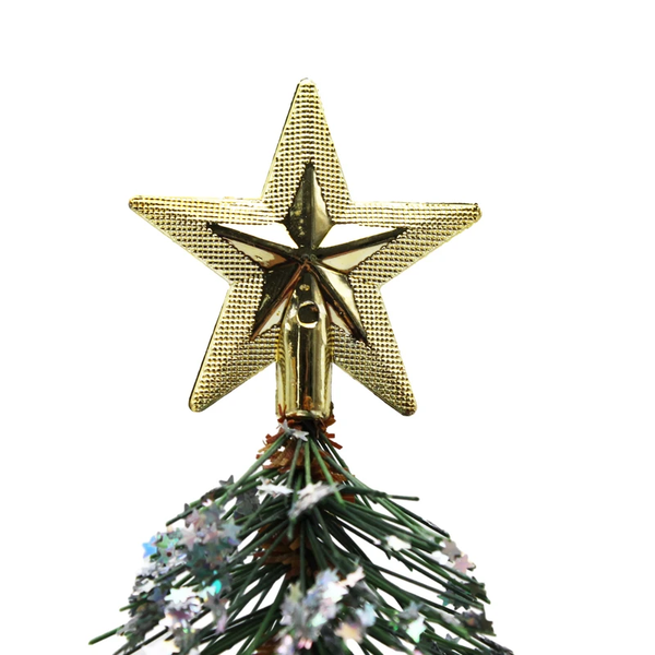 Cây Thông Mini Lá Cước Lăn Kim Tuyến 30cm