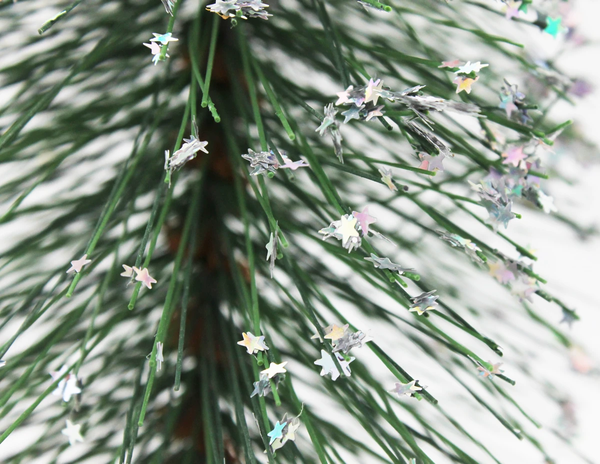 Cây Thông Mini Lá Cước Lăn Kim Tuyến 30cm