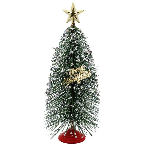 Cây Thông Mini Lá Cước Lăn Kim Tuyến 30cm