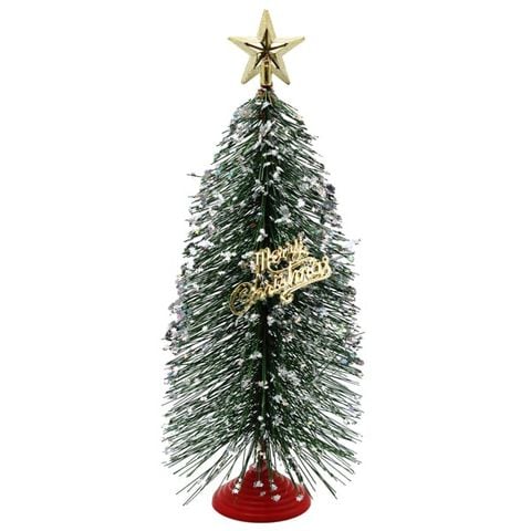 Cây Thông Mini Lá Cước Lăn Kim Tuyến 30cm