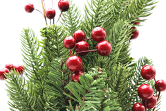 Cây Thông Mini Lá PE Gắn Trái Đỏ