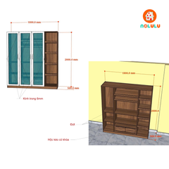 Nolulu| Thiết kế nội thất phòng ngủ cho cô Trần - Quận 3