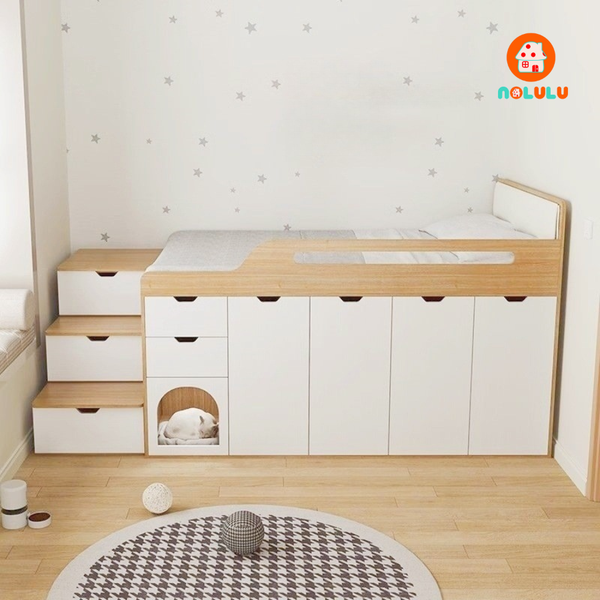 Giường tầng kết hợp tủ quần áo Nolulu - GT018