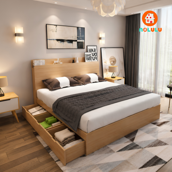 Giường Ngủ  GN-K10 Có Ngăn Kéo Hiện Đại