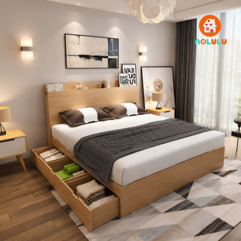 Giường Ngủ  GN-K10 Có Ngăn Kéo Hiện Đại