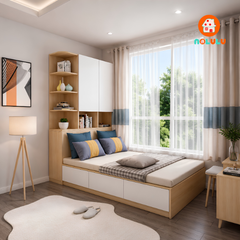 Giường Ngủ  GN-T111 Thông Minh Kết Hợp Tủ Đồ