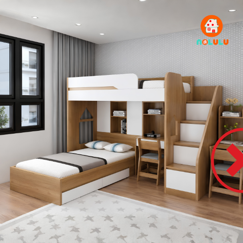 Giường Tầng GT295 Thông Minh Kết Hợp Bàn Học