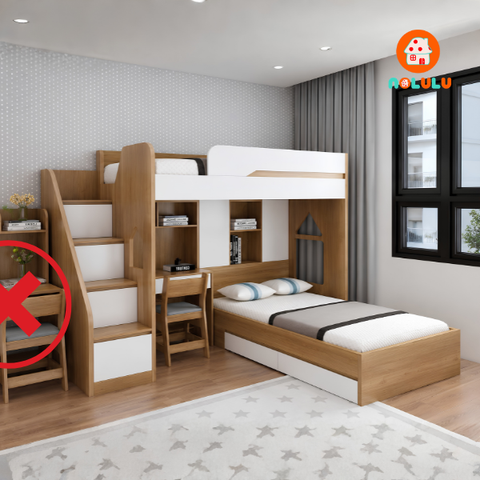 Giường Tầng GT295 Thông Minh Kết Hợp Bàn Học