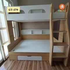 Giường 2 Tầng Kết Hợp Kệ Trang Trí GT579