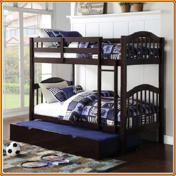 Giường Tầng Gỗ Tự Nhiên Uni (1m-1m)