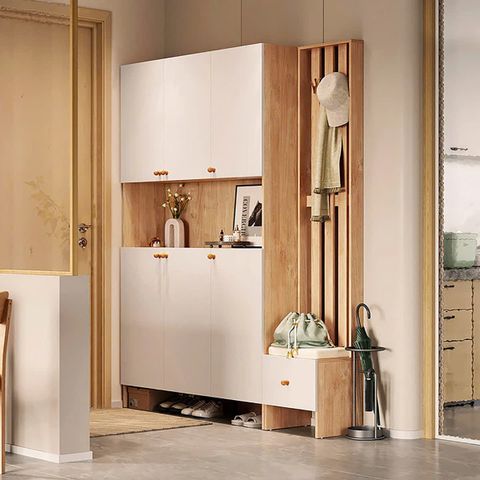 Tủ Giày Kết Hợp Ghế Ngồi - Móc Treo Đồ Hiện Đại H-220