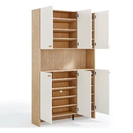 Tủ Giày Kết Hợp Ghế Ngồi - Móc Treo Đồ Hiện Đại H-220