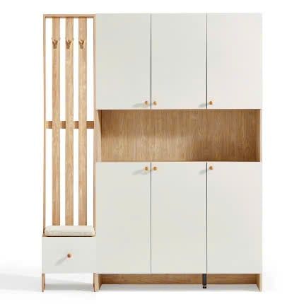 Tủ Giày Kết Hợp Ghế Ngồi - Móc Treo Đồ Hiện Đại H-220