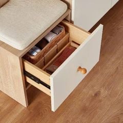 Tủ Giày Kết Hợp Ghế Ngồi - Móc Treo Đồ Hiện Đại H-220