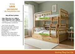 Giường Tầng Gỗ Tự Nhiên U.BIN - (1m/1m2 - 1m6/1m8)