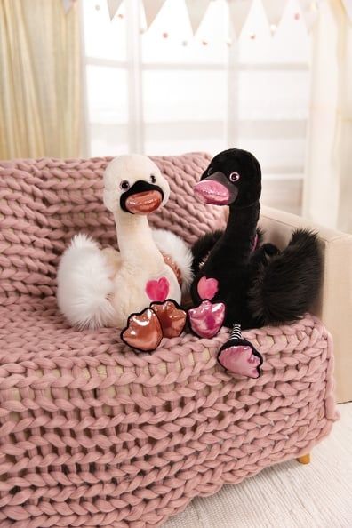  Thú nhồi bông 50cm-48271|thiên nga đen Love swan black_NICI Germany 