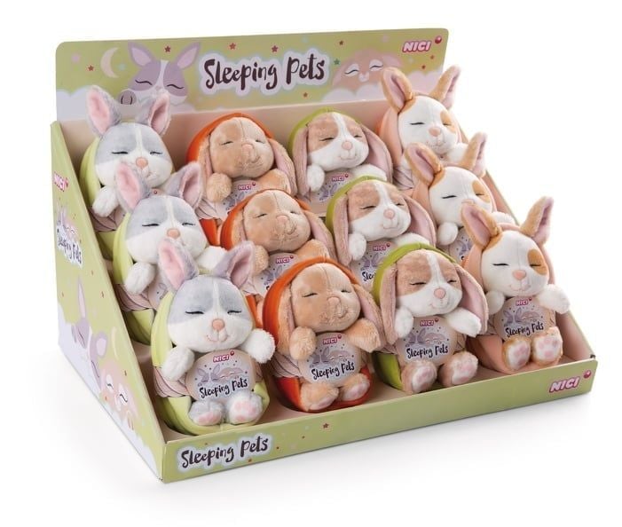 Thú nhồi bông 12cm 48705 |sleeping bunnies thỏ ngủ ngoan|NICI Germany 