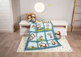  Thú bông 106x140cm 48788 | Cú rừng Oscar owl NICI Blanket mền bông 