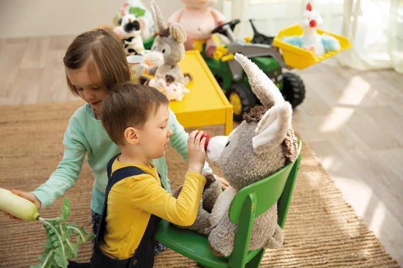  Thú nhồi bông 53cm-lừa con donkey Lee Farm friends GREEN-Nici Germany-49035 
