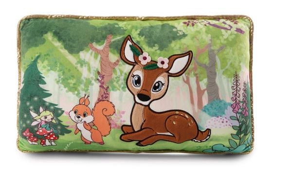  Thú nhồi bông 43x25cm-gối nai Bambi phép thuật Mala & sóc Magic forest GREEN-49215 