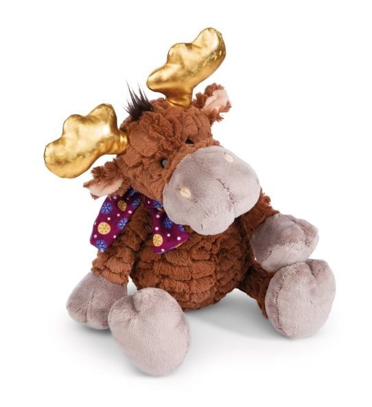 Thú nhồi bông 50cm-nai sừng tấm moose Thure Winter GREEN-Nici Germany-49322