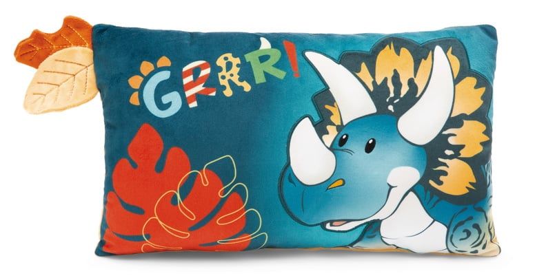  Thú bông 43x25cm khủng long ba sừng Triceratop Dinosaur Cerastupsy gối bông cushion DINO NICI GREEN | NICI-49470 