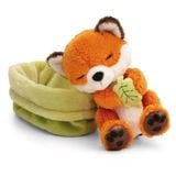  Thú nhồi bông 12cm NICI Germany 61580 | Sleeping Pets Forest Friends Green Cáo Fox | Rái cá Otter | Thỏ Bunny | Nhím Hetchoge 