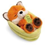  Thú nhồi bông 12cm NICI Germany 61580 | Sleeping Pets Forest Friends Green Cáo Fox | Rái cá Otter | Thỏ Bunny | Nhím Hetchoge 