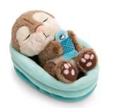  Thú nhồi bông 12cm NICI Germany 61580 | Sleeping Pets Forest Friends Green Cáo Fox | Rái cá Otter | Thỏ Bunny | Nhím Hetchoge 