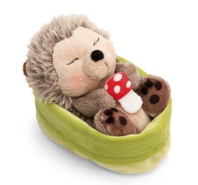  Thú nhồi bông 12cm NICI Germany 61580 | Sleeping Pets Forest Friends Green Cáo Fox | Rái cá Otter | Thỏ Bunny | Nhím Hetchoge 