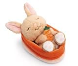  Thú nhồi bông 12cm NICI Germany 61580 | Sleeping Pets Forest Friends Green Cáo Fox | Rái cá Otter | Thỏ Bunny | Nhím Hetchoge 